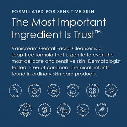 Vanicream Moisturizing Skin Cream with Pump Dispenser - 16 fl oz (1 lb) - Moisturizer Formulated Without Common Irritants for Those with Sensitive Skin (Pack of 2)