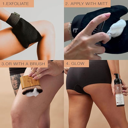 Self Tanner Tanning Mousse - Ultra Dark Self Tanner Mousse USA Made with Natural & Organic Ingredients, Self Tanning Foam for Fake Tan or Self Tan Foam, Self Tanners Best Sellers