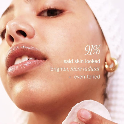 First Aid Beauty - Facial Radiance Pads with Glycolic & Lactic Acids, Daily Exfoliating Pads with AHA that Help Tone & Brighten Skin, Makeup Prep Pads, Compostable for Daily Use, 90 Pads