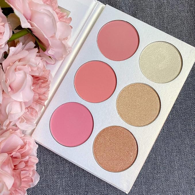 Blusher & Illuminator Highlighter & Bronzer Powder Contour Cruelty Free