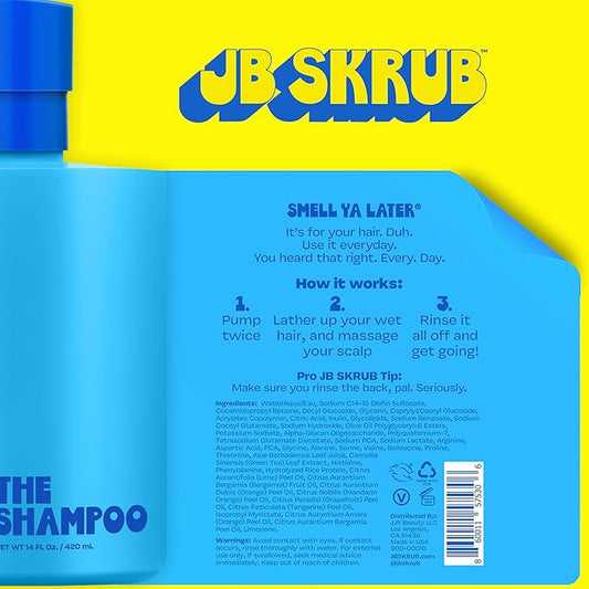The Shampoo for Kids, Tweens & Teens – Aloe Vera & Green Tea Infused for Healthy Hair & Scalp – Sulfate-Free, Paraben-Free, Citrus, 14 Ounces