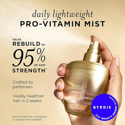 Pantene Pro-Vitamin Essence, Daily Repair Mist, Weightless Leave-On Treatment Strengthens & Rebuilds Damaged Hair, Reduces Breakage, 2.5 Fl Oz