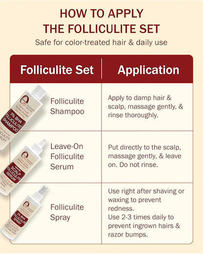 3% BHA Folliculitis Shampoo - Clarifying Shampoo with Salicylic Acid, Tea Tree Oil & Chamomile Extracts - Ideal for Flaky, Irritated & Dry Itchy Scalp, 8 fl. oz