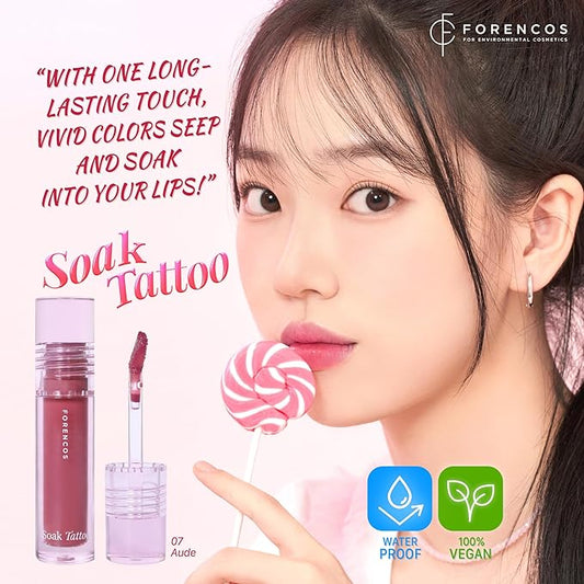 Soak Tattoo Lip Stain/Tint 07 Aude