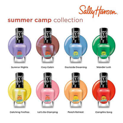 Sally Hansen Miracle Gel™, Summer Camp Campfire Song, Long Lasting, Gel-Like Formula, No UV Lamp Needed, Red Nail Polish