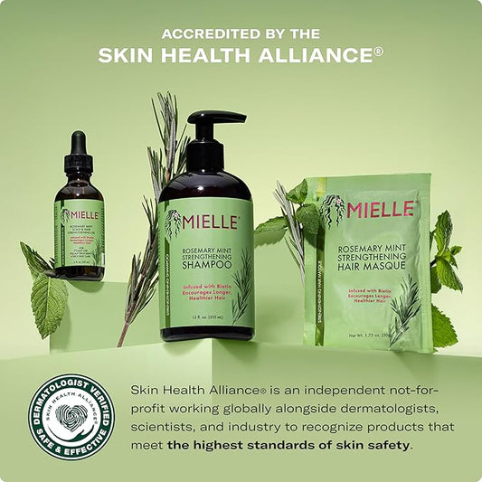 Mielle Organics Rosemary Mint Strengthening Conditioner with Biotin, 12 Ounce
