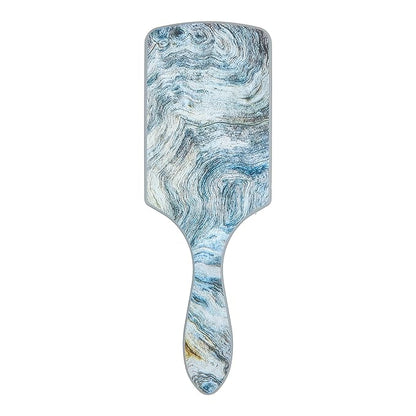 Wet Brush Paddle Shine Enhancer with Argan Oil, Distressed Wood - Ultra-Soft IntelliFlex Detangling Bristles with Boar Bristles For A Smooth & Shiny Finish - Pain-Free Hair Brush For Women & Men