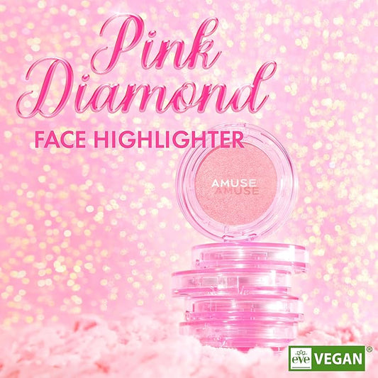 Amuse SEOUL Face Diamond Pink Diamond Highlighter | 4.7g