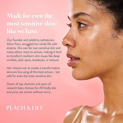 Peach & Lily - Glass Skin Discovery Kit (4 Products) - Cleanser, Essence, Serum, & Cream - Facial Skincare Set - Acne Routine - Trial & Travel Size - Vegan, Gluten Free, & Cruelty Free - Korean Beauty