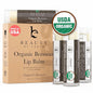 Organic Lip Balm - 4 Pack Unflavored Organic Gift Ideas