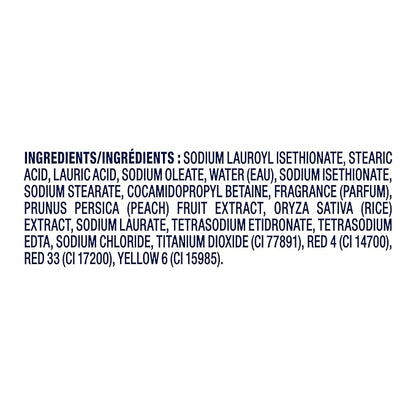 Dove Beauty Bar Soap Rebalancing White Peach & Rice Milk, 14 Count for a Nourished and Moisturized Skin, with ¼ Moisturizing Cream Plant-Based Formula, 3.75 oz