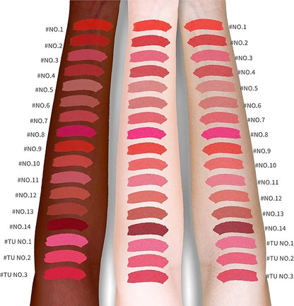 Long Lasting Lip Stain for Lips and Cheek Tint | High Pigment Color | lightweight Matte Finish | Weightless | Full Coverage | Twist Velvet Tint #3 (No.3)