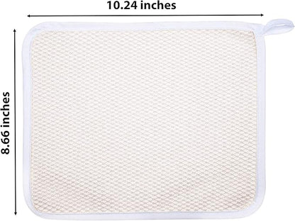 Paradiso Soft-Weave Wash Cloths, Cleansing and Exfoliating, White, Pack of 10