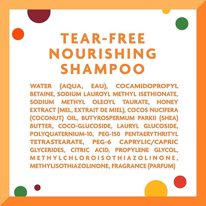 Cantu Care for Kids Tear-free Nourishing Shampoo with Shea Butter, 8 fl oz (Pack of 3)