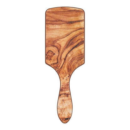 Wet Brush Paddle Hair Brush,Traditional Wood-Ultra-Soft IntelliFlexDetangling Bristles with AquaVentDesignForSpreading HairTreatmentsEvenly-Pain-Free Hair Brush For Women & Men,Shine Traditional Wood