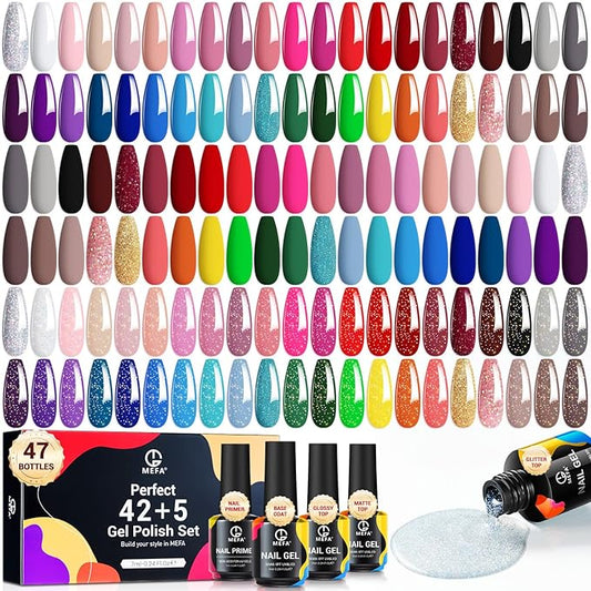 Mefa 47 pcs gel nail