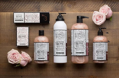 Archipelago Botanicals Charcoal Rose Lotion, Hydrating Lotion for Soft and Healthy Skin, Scented Body Lotion Free from Parabens, Phthalates and GMOs (18 oz)