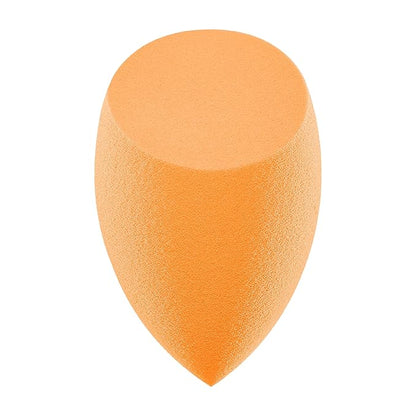 Real Techniques Miracle Complexion Sponge, Makeup Blending Sponge, For Liquid & Cream Foundation, Offers Light To Medium Coverage, Natural, Dewy Makeup, Orange Sponge, Latex-Free Foam, 1 Count