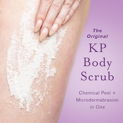 DERMAdoctor KP Duty Body Scrub Dermatologist Formulated Exfoliant for Keratosis Pilaris and Dry, Rough, Bumpy Skin with 10% AHAs + PHAs, 8 fl oz