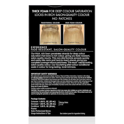 John Frieda Precision Foam Colour, Light Natural Blonde 9N, Full-Coverage Hair Color Kit, Anti-Fade Gray Coverage, Deep Color Saturation Hair Dye, 1 Application
