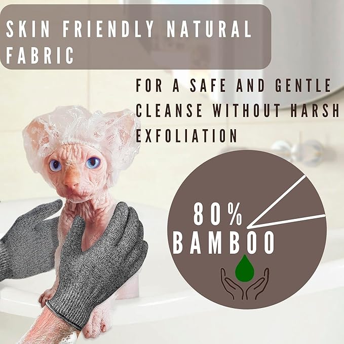 Sphynx hairless cats carbonized bamboo