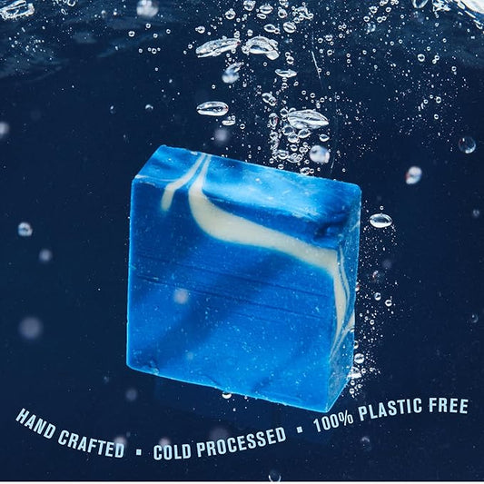 Every Man Jack Cold Plunge Mens Bar Soap - Glacier Bay Scent with notes of Uplifting Mint, Cypress, and Cooling Glacier Clay - Deeply Cleans, Hydrates with Naturally Derived Ingredients - 5oz 2 Pack