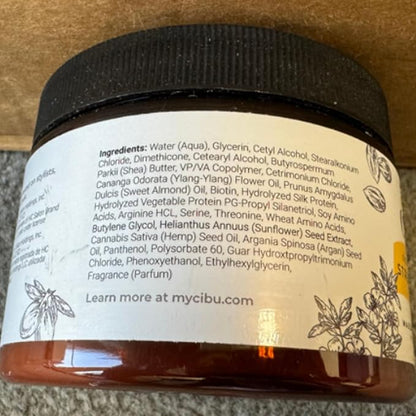 CIBU Repair Strengthening Mask - Hydrating for Damaged Hair - Keratin and Almond Moisture Hair Mask - 12oz