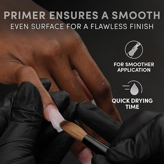 CHAUN LEGEND Acrylic Primer | Vitamin E Infused, Non-Acid Formula | Nourishes, Strengthens, and Primes for Flawless, Long-Lasting Acrylic Powder Nail Extensions | 15ml