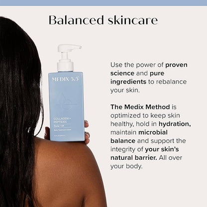 Medix 5.5 Collagen Cream Body Lotion & Face Lotion For Dry Skin & Wrinkles | Collagen Peptides Tightening Cream Body Moisturizers Helps Lift, Tighten, & Firm Skin | Skin Care Products | 2-Pack
