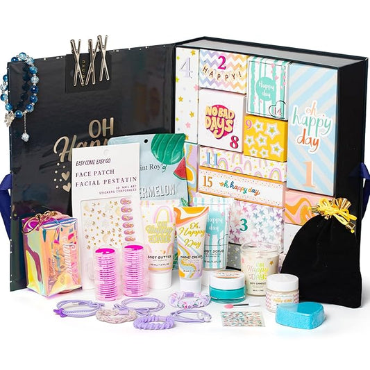 Birthday Gifts for Women, Holiday Gift Beauty Advent Calendar Gifts for Women, 15 Days Spa Gift Set, Bath & Body Teens Girls Fun Surprise Box, Self Care Box Skin Care Set 15 Blind Boxed Gift