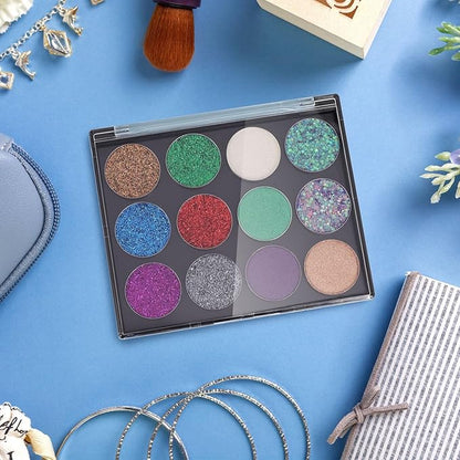 AJLTPA Magnetic Makeup Palette with Clear Top, 3Pack