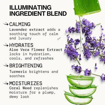 Pacifica Lavender Glow Shimmering Body Jelly – Moon-Kissed Illuminator & Hydrating Body Gel, Lightweight Glow Highlight with Lavender & Vanilla, Clean Beauty, Vegan, Cruelty-Free, 6 oz