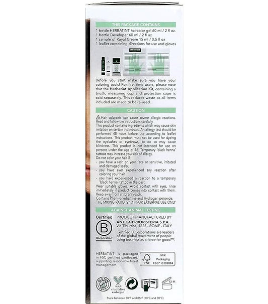 Herbatint Permanent Haircolor Gel, 5N