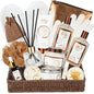 Fathers Day Gifts for Men Dad Coconut Vanilla Spa Gift Basket for Women 17-Piece Luxury Bath and Body Basket Set with Shower Gel Self Care Pampering Gifts for Mothers Day, Christmas, Birthday Gift