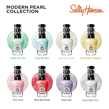 Sally Hansen Miracle Gel™, Pearls Rare Red Pearl, Long Lasting, Gel-Like Formula, No UV Lamp Needed, Red Nail Polish