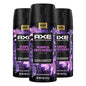 AXE Fine Fragrance Collection Premium Body Spray Purple Patchouli with Citrus + Oak Essential Oils 3 Count with 72H Odor Protection Aluminum-Free 4 oz