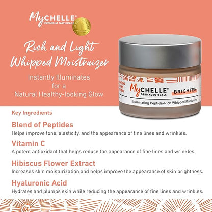 MYCHELLE Illuminating Peptide-Rich Whipped Moisturizer, 1.2 OZ