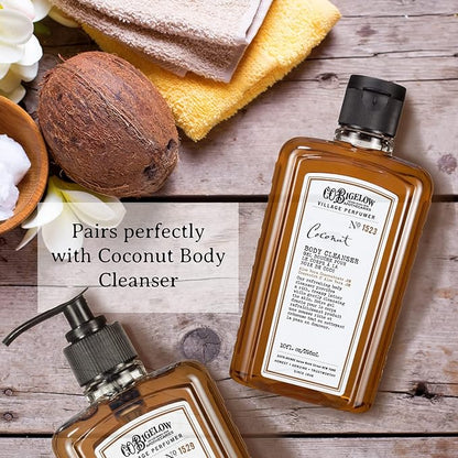 C.O. Bigelow Hand Wash, Coconut, No. 1529 - Village Perfumer Moisturizing Hand Wash for Bathroom & Kitchen with Aloe Vera, 10 fl oz, Pack of 2
