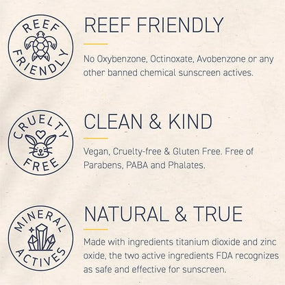 Brush On Block Full Face Sun Protection Kit, Translucent Mineral Powdered Sunscreen & Protective Lip Oil SPF 30, Reef Friendly, FSA HSA Eligible