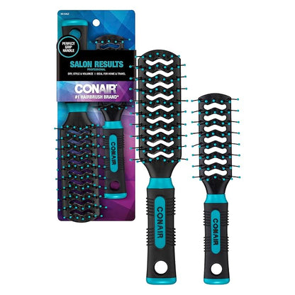 Conair Styling Essentials Brush Set, Full-Size and Mid-Size Vent, Value Pack