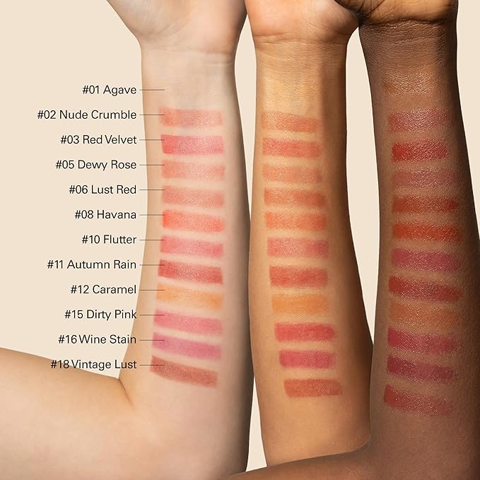 Melixir Vegan Lip Butter #08 Havana(Tinted) (+11 more colors), Bee Free, Petrolatum Free, Deep Nourishing Plant-Based Vegan Chapstick, Lip Balm for Dry, Cracked and Chapped Lips