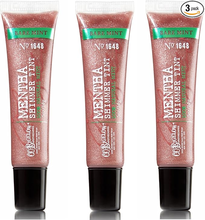 Bath & Body Works C.O. Bigelow 3 Pack Mentha Shimmer Tint Bare Mint #1648