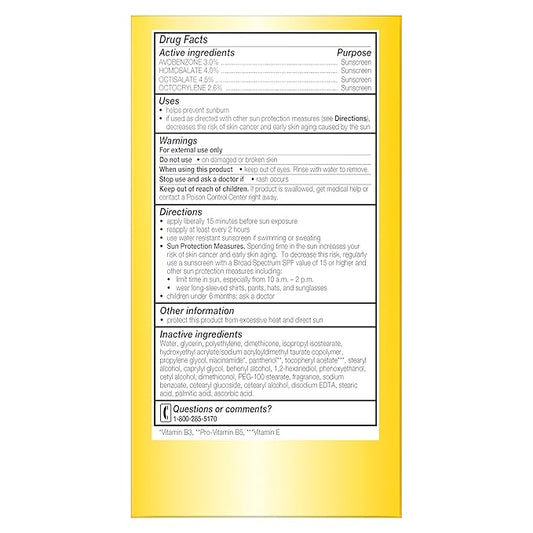 Olay Complete Lotion Moisturizer with Sunscreen SPF 15 Normal, 6.0 Fluid Ounce, 3 Count