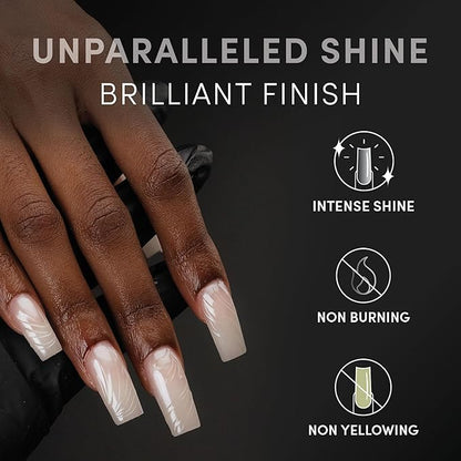 CHAUN LEGEND NON WIPE Top Coat | Intense Shine, Long-Lasting Non-Wipe Formula | 15ml