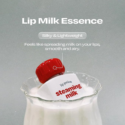 Lip Potion Steaming Milk | Lip Primer & Color Softener with Instant Steaming Care Effect | 0.3 Oz