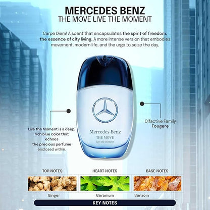 Mercedes-Benz The Move Eau De Toilette Spray for Men, 6.7 Ounce