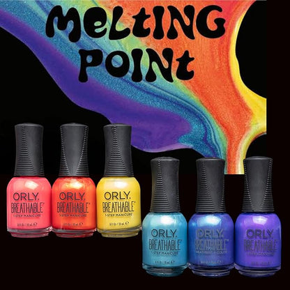 Orly Melting Point Nail Polish Collection | Bright Purple Shimmer | Long-Wearing, Full Coverage Formula with Gripper Cap | Vegan & Cruelty-Free (Alloy Matey)