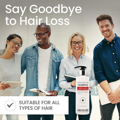 Ultra Scalp Care Shampoo - DHT Blocking Hair Restoration, Biotin for Growth & Hair Loss Prevention for Men & Women, for Oily or Colored/Treated Hair (8.45 oz)