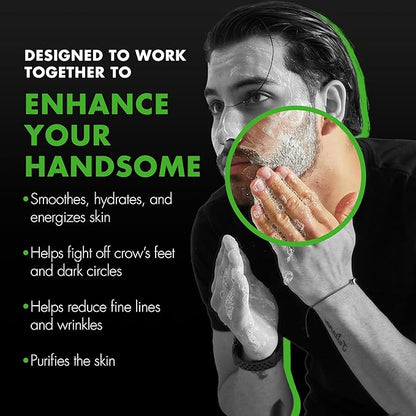 Tiege Hanley Men’s Skin Care Set, Rejuvenation Routine (System Level 5) – Face Wash, Scrub, Moisturizer, Eye Cream, Serum, Clay Mask, Retinol Stick & PM Moisturizer for Anti-aging