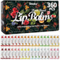 Dmsky Lip Balm Bulk - Fruit Variety Pack, Hydrating for Men, Women, Kids - 0.15 Oz, 360 Count